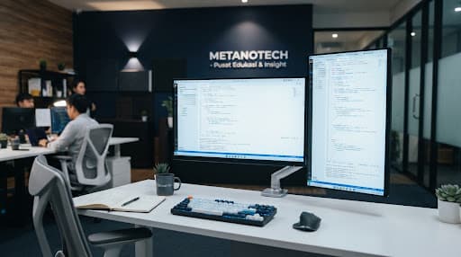 Ruang kerja modern untuk masterclass arsitektur frontend