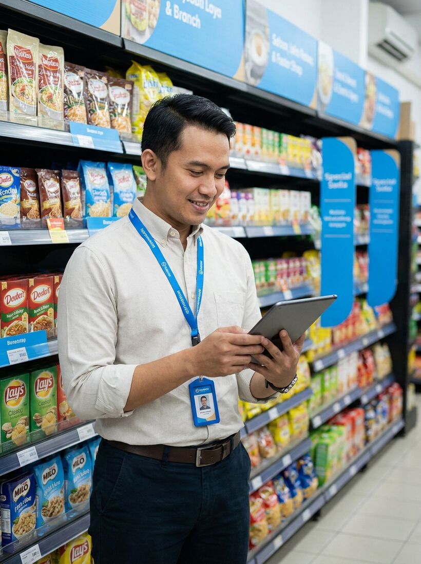 Stok masuk-keluar yang langsung terupdate - Metanotech ERP